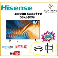 Hisense 58" 58A6100H Smart 4K UHD A6100H Series TV 2024 (FULLY BUBBLE WRAP)