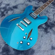 Classic Gibson DG335 Metallic Blue Semi Hollow Body Electric Guitar Custom Made Colours Hot selling 
