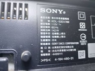 大台北 永和 二手 電視 52吋電視 52吋 SONY 新力 KDL-52EX700 面板壞 殺肉機 材料機 報帳