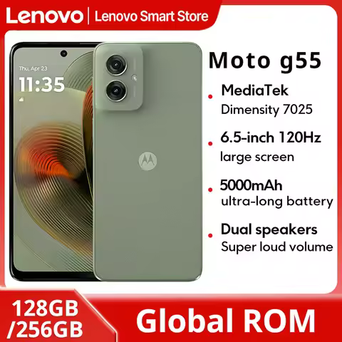 Motorola MOTO G55 Smartphone Global ROM Original 6.5-inch 120Hz Display MediaTek Dimensity 7025 CPU 