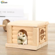 [Szlinyou1] Hamster Wood House Pet Hideout for Mice Dwarf Hamster Lemmings