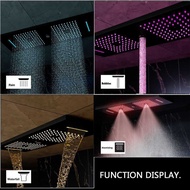 Ceiling LED Music Canopy Shower Head 9x3mm Four-Function Concealed Music Shower Head