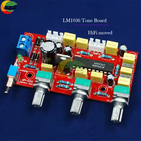 LM1036 HIFI Power Amplifier Preamplifier Volume Equalization Control Board DIY Kit LM1036 Power Ampl