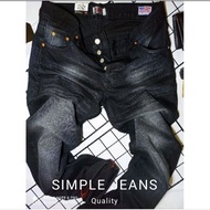 Latest Imported Men's Long Jeans Black Wash Made In USA