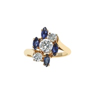 Chaumet Gold, Sapphire and Diamond Ring