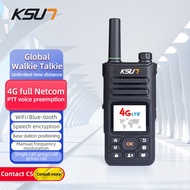 KSUN ZL10 4G LTE Network Radio Zello Walkie Talkie Phone 4800mAh Battery Ham POC Radio