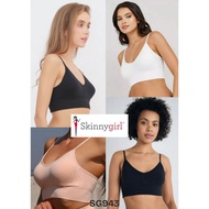Women's Underwire Bra Full Cup Thin Foam SKINNY Girl size 32A s/D 38B Wireless Wirefree Underwear / 