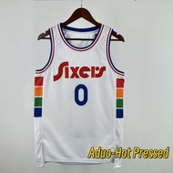 2025 City Edition Philadelphia 76ers Tyrese Maxey Basketball Jersey Hot Pressed White