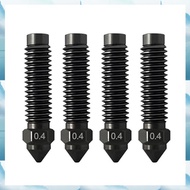 [G V W E] For  Carbon Compatible 4pcs 0.4MM High-Speed Hardened Steel Nozzles- for Centauri Carbon 3