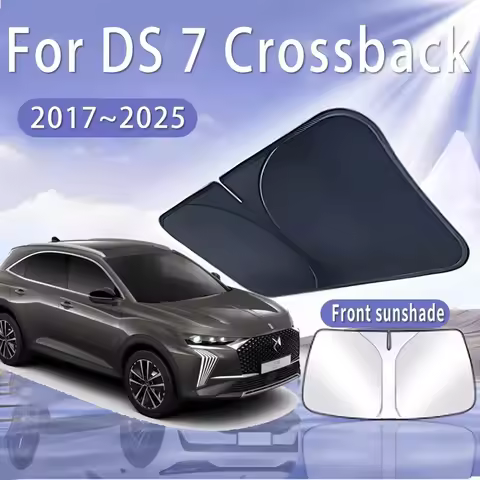 For DS 7 Crossback 2017~2025 2020 2023 Car Sun Visor Front Windshield Sunshade Heat Insulation Summe