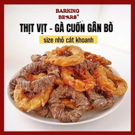 Beef tendon rolls with duck meat or chicken, small size, protein supplement, treat, dried snack for 