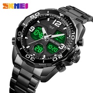 【Stock】SKMEIใหม่ผู้ชายนาฬิกาข้อมือเล่นกีฬา แสดงสอง นาฬิกาจับเวลานาฬิกาแฟชั่นนาฬิกาข้อมือกันน้ำ1649