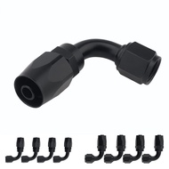 AN6 / AN8 Aluminium 90 Degree Rotation Type Fuel Line Fittings for Woven Fuel Pipe Internal Thread H