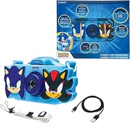 Lexibook, Sonic The Hedgehog DJ078SN 4-in-1 Kids Camera with Protection, Photo, Video, MP3 and Game 