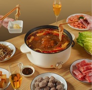 220V Electric Hot Pot Multicooker Household Non-stick Cooking Machine Frying Pan Pot 5L Double-flavo