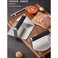 304不銹鋼方形壓肉器手動壓肉餅器圓形漢堡壓肉模肉扒器廚房工具