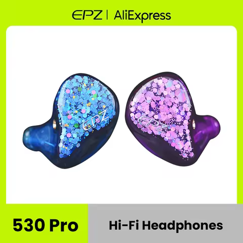 EPZ 530 Pro Wired Earphone HIFI Music IEM In Ear Monitor Headphone 5-Driver Sonion Balanced Armature