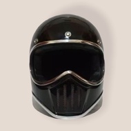 Jual Helm Cakil Hitam Polos Custom Hah Helmet Murah