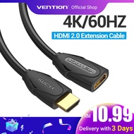 Vention HDMI Extension Cable 4K 60HZ HDMI Male to Female Extender Cable For HD TV LCD Laptop 4K Projector