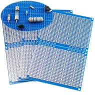 YUNGUI 6PCS Papan Breadboard Boleh Disolder, 824 Lubang 70x90x1.6mm Papan PCB untuk Prototaip DIY da