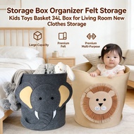 35CM 35CM box storage storage felt bucket children children storage living room shape animal
