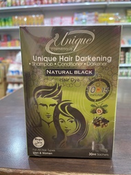 unique hair darkening 10 sachets (30 ml each)