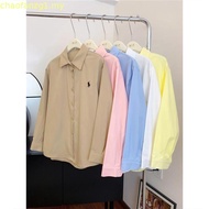 76013 Multicolor Embroidered Blue Casual Long Sleeve Shirt Women