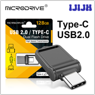 IJIJH 2 in 1 Mini Metal OTG Type C Pen Drive Usb Memory Stick 16GB 32GB usb flash card 128GB 256G 512G type-C Pendrive free shipping TGBFB