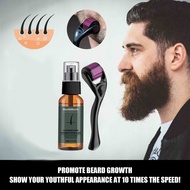 Beard Growth Set,Including Beard Oil With Roller,Promote Beard Growth,Beard Growth Nourishing Spray 