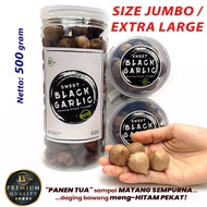 Bawang Hitam Tunggal Lanang 500 Gram Sweet Black Garlic LY Aja Ukuran Sedang Besar Jumbo Super Premium 500 Gr