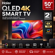 Haier 50 Inch QLED Smart TV 4K UHD Google TV H50S80FUX HDMI 2.1 HDR Dolby Audio Game Mode 2 Years Wa