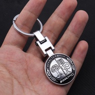 Car Metal Keychain AMG Affalterbach Double Sided Logo Personality Keychain for Mercedes Benz S63 G63