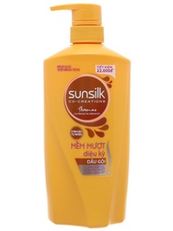 Dầu gội Sunsilk mềm mượt diệu kỳ 650g- Chai Vàng