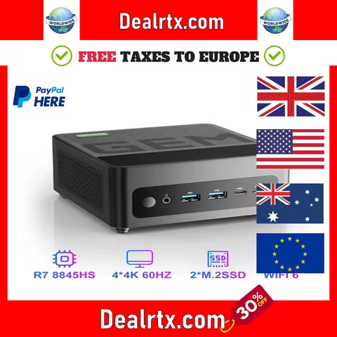 Chatreey GEM Mini PC R7 8845HS 7840HS 780M R9 6900HX 680M Gaming Desktop Computer with WiFi 6/Blueto