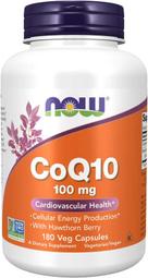 Now 輔酶Q10 100毫克 180粒 山楂果 CoQ10 w/ Hawthorn Berry