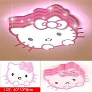น่ารักไฟแต่งห้อง ไฟเพดานห้องนอนเด็กโคมไฟ Led ติดเพดานการ์ตูนสําหรับห้องนอนเด็กอนุบาลไฟคิตตี้ติดเพดาน