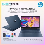 HP Victus 15-fb3148AX 15-fb3149AX 15.6″ FHD Gaming Laptop | Ryzen 7-7445HS 16GB 512GB RTX4050 W11H