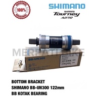 Bottom Bracket BB Kotak Bearing 122mm Shimano BB-UN 300 Original