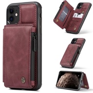 Leather Back Cover Multi Card Slot iPhone 12-12 Pro - 12 Pro Max - 12 Mini Premium Caseme C20