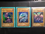 遊戲王  初代御三家 白龍黑魔黑龍（絕版二期金閃）