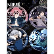 Sakura, Sasuke, Kakashi, Hatake Tsuyu, Uchiha Tsuyu popular double-flash badges, Naruto 2D badges, c