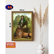 WALL DECORATION KHALIFAH ALI/ POSTER KHALIFAH WOODEN POSTER KHALIFAH ALI/SAHABAT APOSTLE