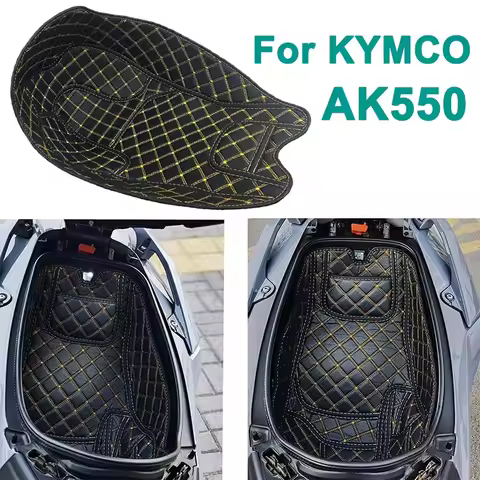 For KYMCO AK550 Motorcycle PU Leather Rear Trunk Cargo Liner Protector Motorcycle Seat Bucket Pad KY