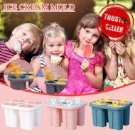 Silicone Ice Cream Popsicle Mold With Handle Ice Cream Mold Summer Ice Cream Maker Ice Cube M8D7