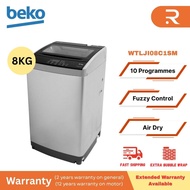BEKO 8KG Top Load Washing Machine (Silver) WTLJI08C1SM