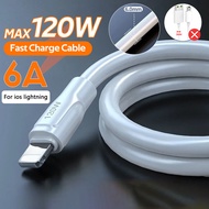 สาย Usb ไมโครตัวหนา6A 120W ชาร์จเร็วสุดๆสำหรับ Huawei P30 P40 Pro P50 Nova 9 Mate40 Pro Nova 8 P30 P