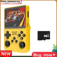 R36S Retro Handheld Game Console 3.5 Inch IPS Screen 128GB Video Game Console Dual 3D Joystick 3200m