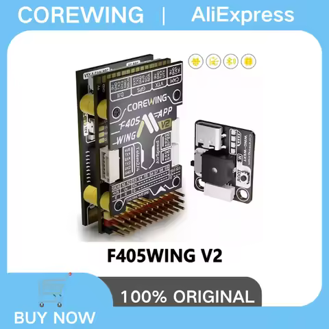 COREWING F405-WING V2 Flight Controller STM32F405 ICM-42688-P 6 UARTs 12 PWM 3-6S ArduPilot INAV for