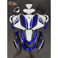 MAGICBOY QJ AX200S BODY COVER SET BLUE WHITE AEROX DESIGN BIRU PUTIH CUSTOM DESIGN SIAP TAMPAL STICK