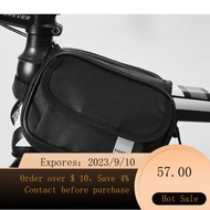 🌈Bicycle Dual Saddle Bag Upper Tube Bag Front Bike Packet Front Bag Mountain Bike Saddle Bag Double Tube Package Cycling